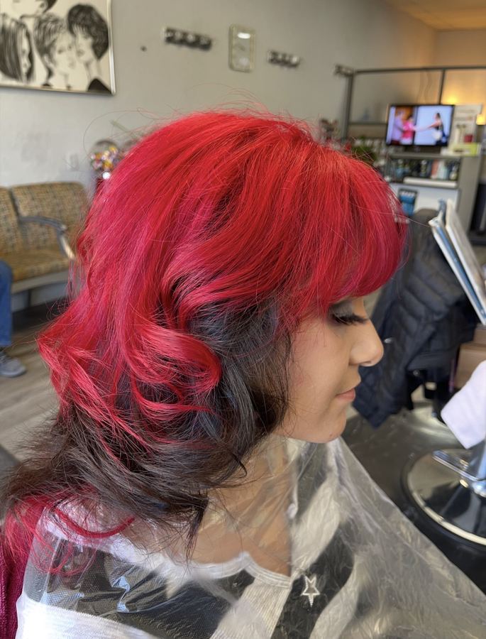 Hair color highlights and balayage at Estetica Unisex Lety's Salinas CA